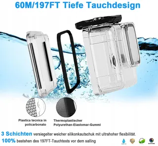 FITSTILL Waterdichte Behuizing GoPro Hero13 12 11 10 9 Duikaccessoires — miniatuur 5
