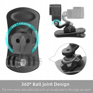 SUREWO Draaibare Rugzakhouder Voor Actiecamera's Hero DJI Campark — miniatuur 2