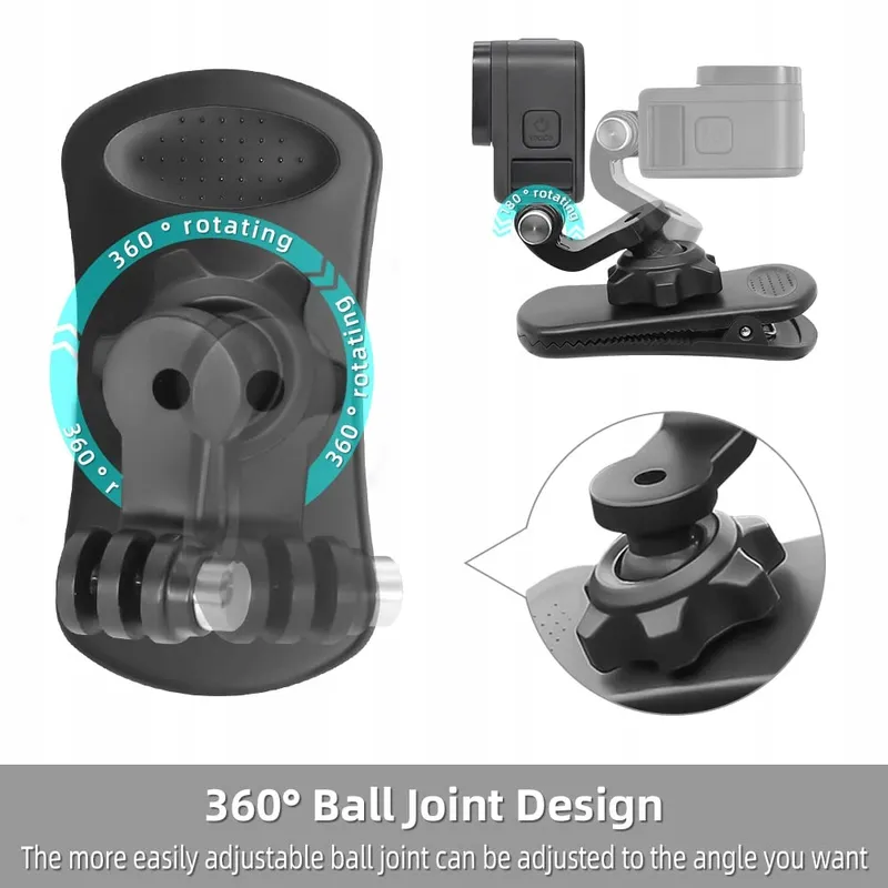 SUREWO Draaibare Rugzakhouder Voor Actiecamera's Hero DJI Campark — foto 2