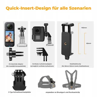 K&F CONCEPT Accessoireset Voor GoPro DJI Insta360 Actiecamera's — miniatuur 6