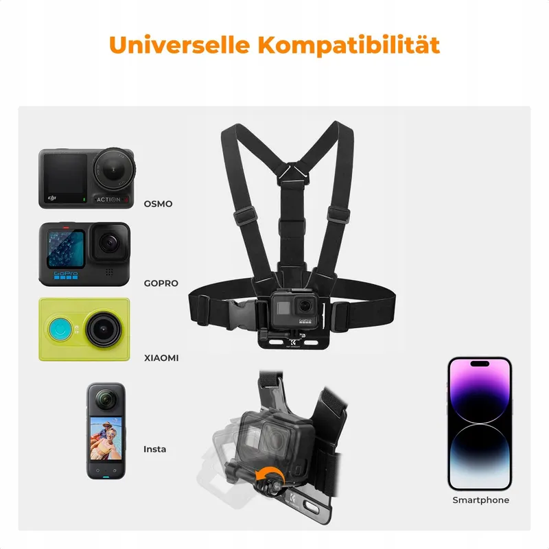 K&F CONCEPT Accessoireset Voor GoPro DJI Insta360 Actiecamera's — foto 7