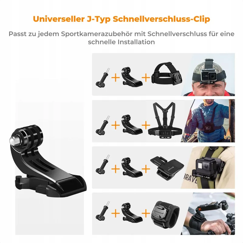 K&F CONCEPT Accessoireset Voor GoPro DJI Insta360 Actiecamera's — foto 2
