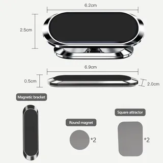 Magnetische 360° Autohouder Universeel Telefoon Smartphone — miniatuur 3