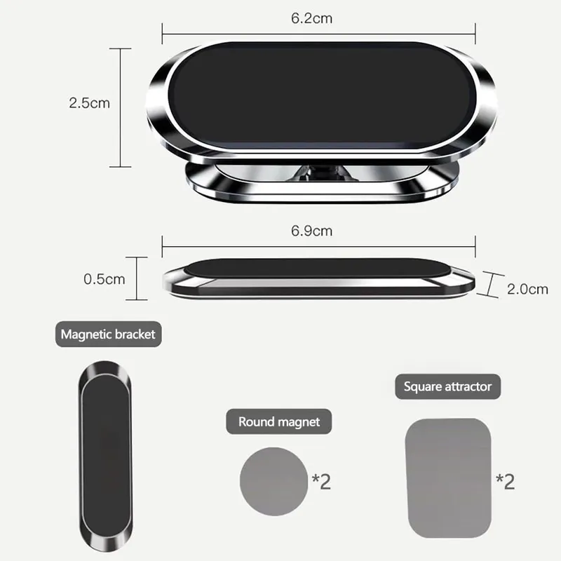 Magnetische 360° Autohouder Universeel Telefoon Smartphone — foto 3