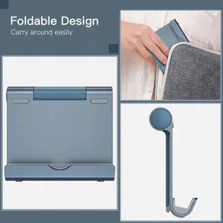 JETECH Opvouwbare Tabletstandaard iPad Galaxy Tab Telefoons Grijs — miniatuur 6