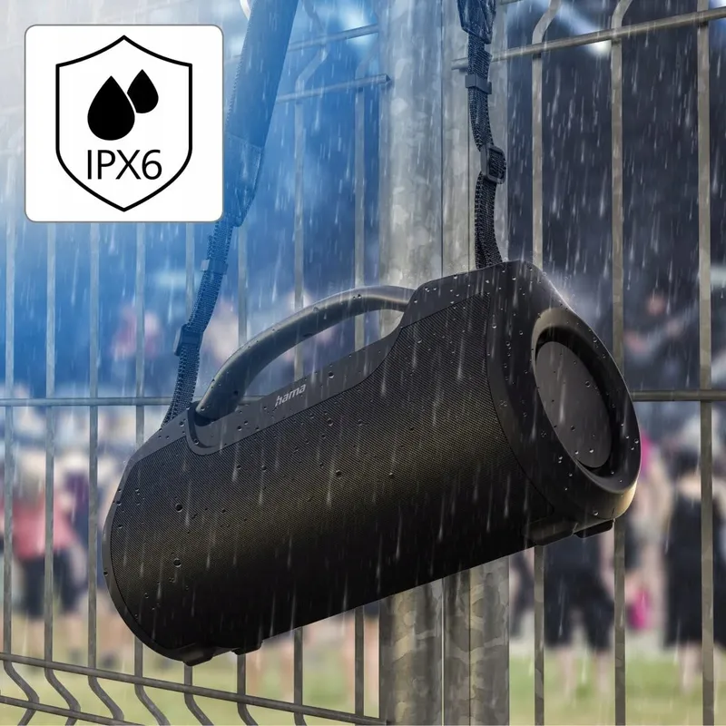 HAMA SoundBarrel Bluetooth Luidspreker IPX6 60W 12u Accu — foto 7