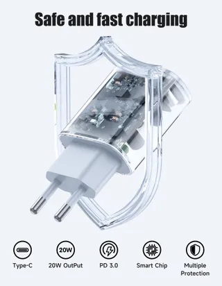 Oplader iPhone 30W met Snellaadkabel Wit — miniatuur 4