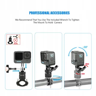 FOREVERCAM Fietshouder Actiecamera 360° GoPro DJI Insta360 — miniatuur 5
