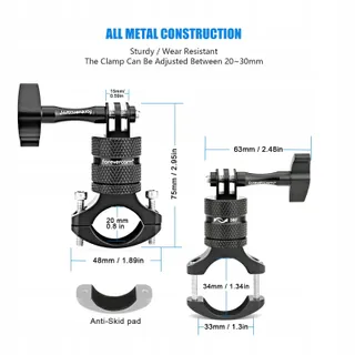 FOREVERCAM Fietshouder Actiecamera 360° GoPro DJI Insta360 — miniatuur 4