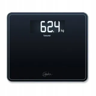 BEURER GS 410 Personenweegschaal Zwart Glas XXL 200kg — miniatuur 1