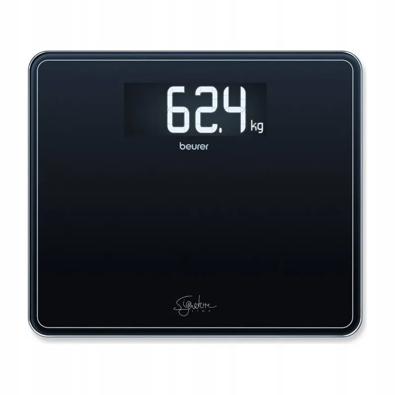 BEURER GS 410 Personenweegschaal Zwart Glas XXL 200kg — foto 1