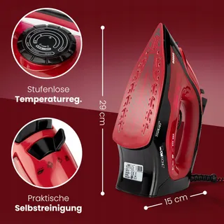 CLATRONIC Stoomstrijkijzer 2200W Keramische Zool 250ml Anti-kalk — miniatuur 7