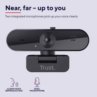 TRUST Taxon Webcam 2K QHD 2560x1440p USB PC Autofocus Groothoek — miniatuur 6