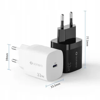 SONERO USB-C Oplader 33W GaN Snellader Telefoon Zwart — miniatuur 7