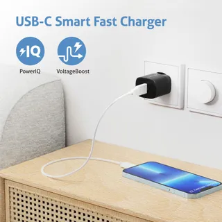 SONERO USB-C Oplader 33W GaN Snellader Telefoon Zwart — miniatuur 3