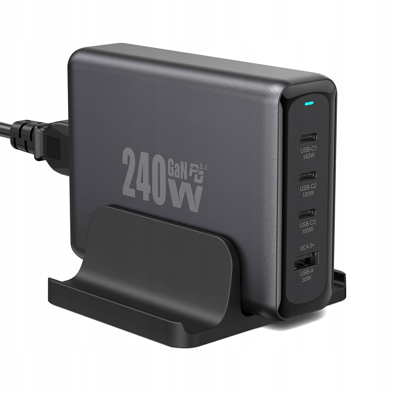 OUFUYU USB C Oplader 240W PD3.1 4-Poorts MacBook iPhone