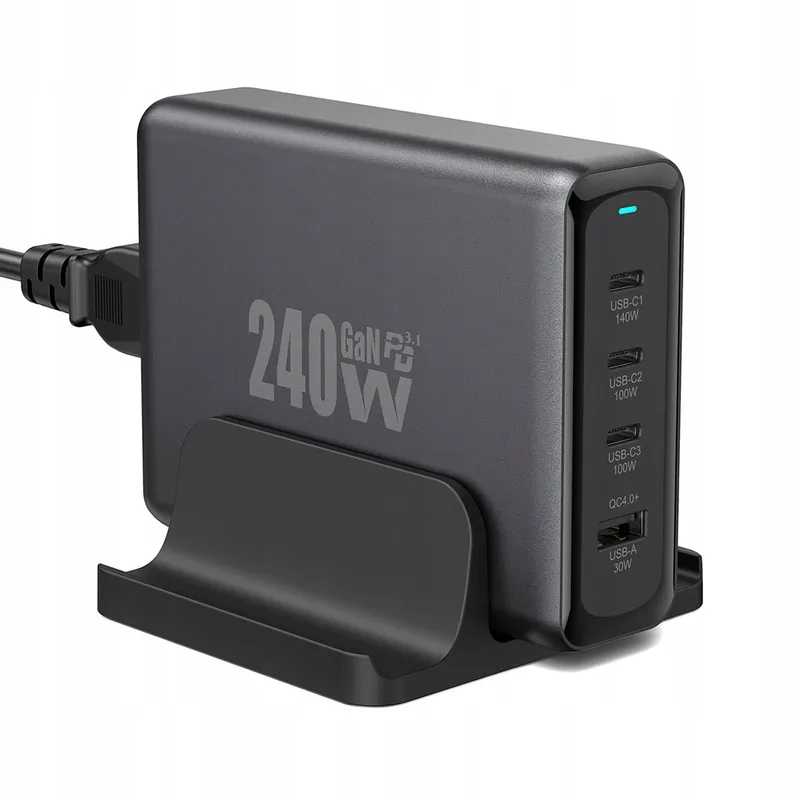 OUFUYU USB C Oplader 240W PD3.1 4-Poorts MacBook iPhone — foto 1