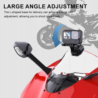 CERFFOOL Motorhouder Aluminium GoPro Insta360 DJI SJCam — miniatuur 4