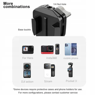 CERFFOOL Motorhouder Aluminium GoPro Insta360 DJI SJCam — miniatuur 6