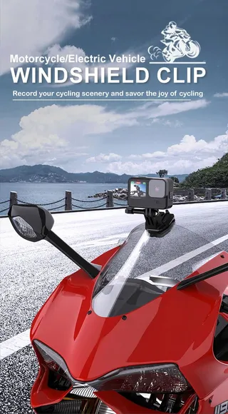 CERFFOOL Motorhouder Aluminium GoPro Insta360 DJI SJCam — miniatuur 7