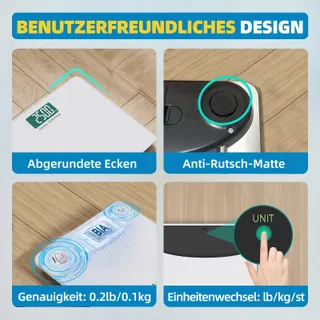 LEPULSE S5 Digitale Weegschaal 250kg Bluetooth BMI App Breed Platform — miniatuur 5