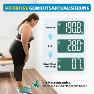 LEPULSE S5 Digitale Weegschaal 250kg Bluetooth BMI App Breed Platform — miniatuur 9