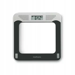 MEDISANA Digitale Sprekende Weegschaal Glas 180kg 4 Talen Zwart — miniatuur 2
