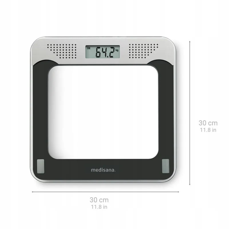 MEDISANA Digitale Sprekende Weegschaal Glas 180kg 4 Talen Zwart — foto 1
