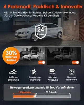 VANTRUE E2 Dashcam 2.7K Voor Achter WiFi GPS 512GB 320° — miniatuur 6