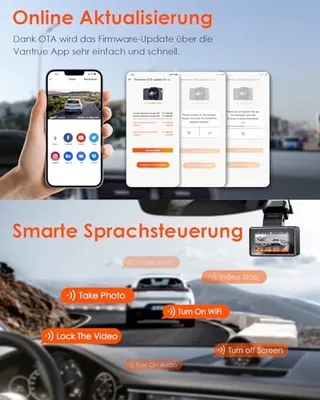 VANTRUE E2 Dashcam 2.7K Voor Achter WiFi GPS 512GB 320° — miniatuur 5