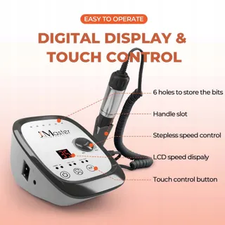 JCMASTER Professionele Nagelfrees 35000rpm Thuisset — miniatuur 2
