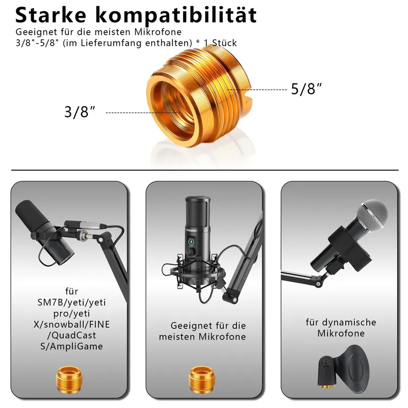 Boom Arm Microfoonstandaard 360° Draaibaar Tafelhouder — foto 7