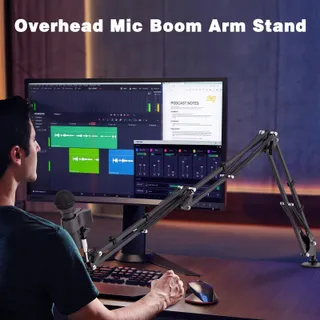 JUBOR Boom Arm Microfoonstandaard Verstelbaar met Klem — miniatuur 2