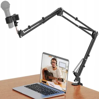 JUBOR Boom Arm Microfoonstandaard Verstelbaar met Klem — miniatuur 1