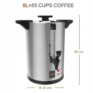 VALGUS Koffiezetapparaat 8L RVS Feesten Huis Kantoor — miniatuur 1