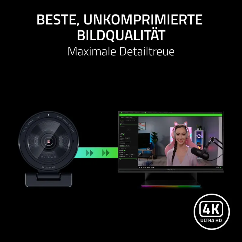 RAZER Kiyo Pro Ultra Webcam 4K UHD Streaming Autofocus Lichtsensor — foto 8