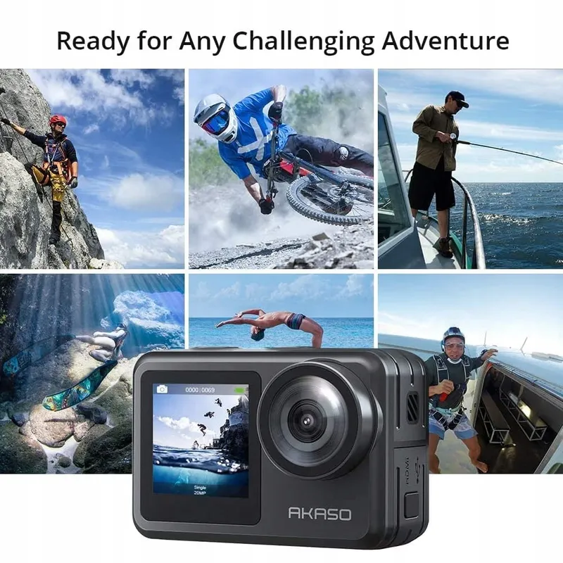 AKASO Actiecamera 4K 30FPS 20MP Waterdicht 40M EIS WiFi Touchscreen — foto 6