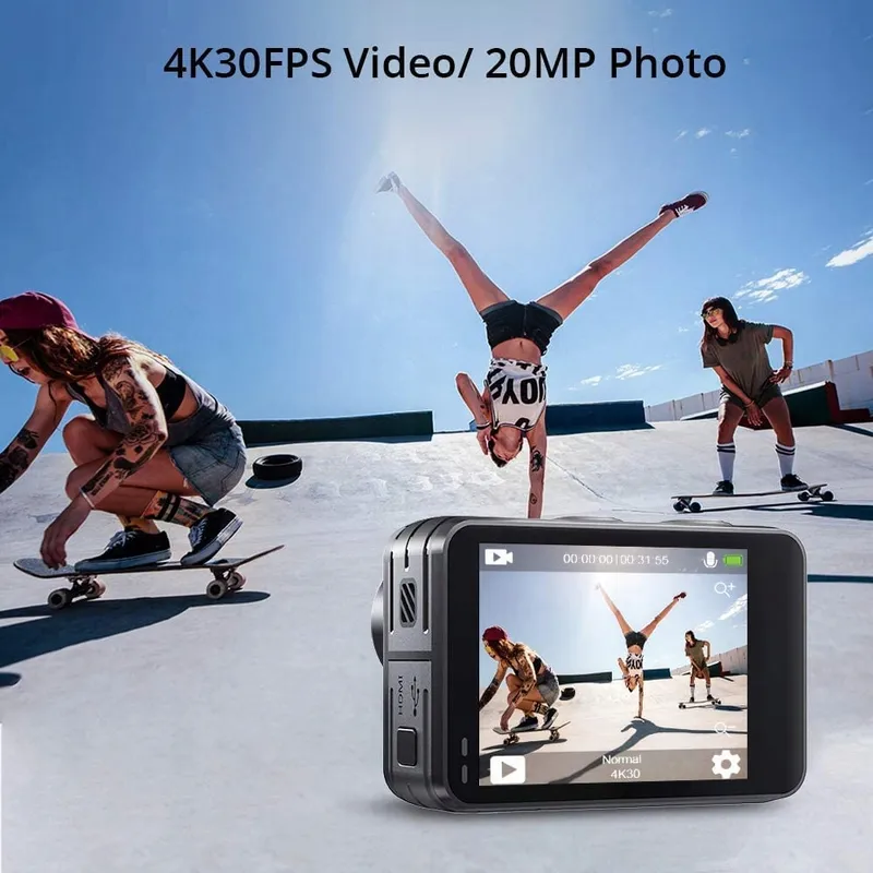 AKASO Actiecamera 4K 30FPS 20MP Waterdicht 40M EIS WiFi Touchscreen — foto 5