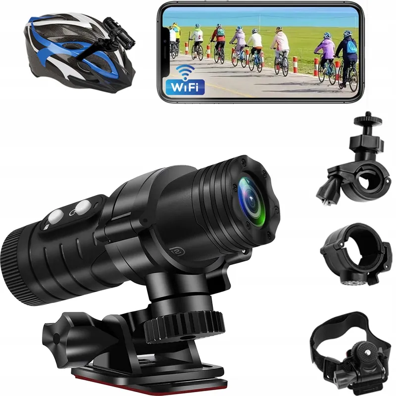 TANGMI Helmcamera WiFi 1080P HD 120° Groothoek 7u Accu — foto 1