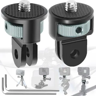 BEGPOEE Statiefadapter 360° 2 Stuks voor GoPro Sjcam Action — miniatuur 1