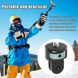 BEGPOEE Statiefadapter 360° 2 Stuks voor GoPro Sjcam Action — miniatuur 6