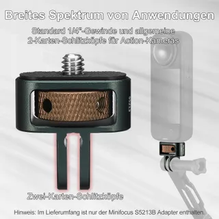 Camera Statief Adapter 2 Stuks GoPro Insta360 Sjcam — miniatuur 3