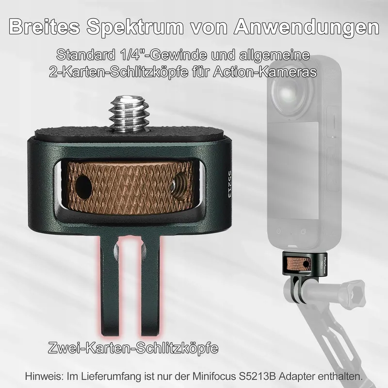 Camera Statief Adapter 2 Stuks GoPro Insta360 Sjcam — foto 3