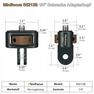 Camera Statief Adapter 2 Stuks GoPro Insta360 Sjcam — miniatuur 5