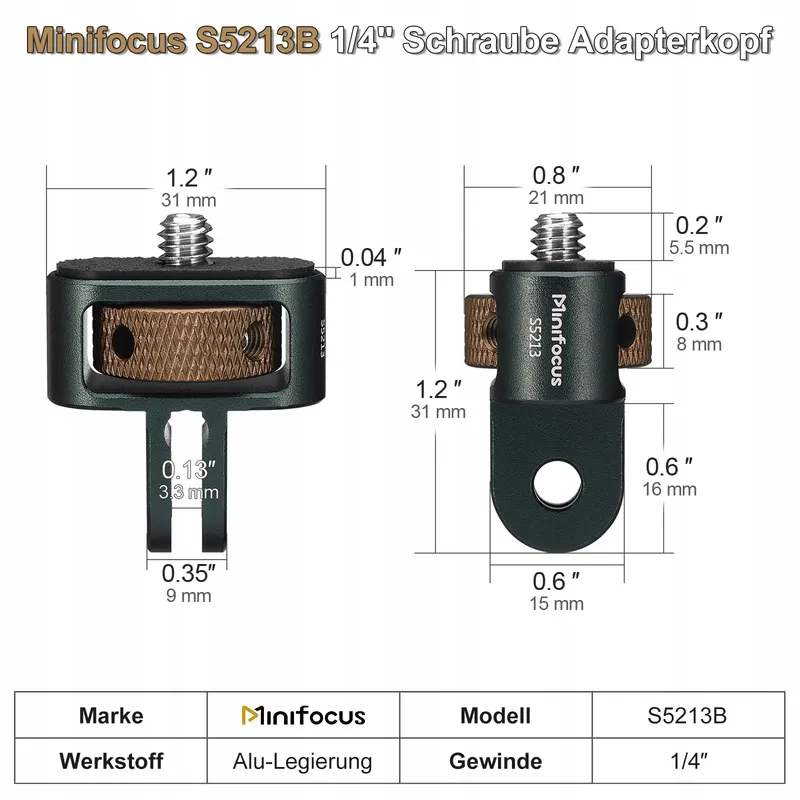 Camera Statief Adapter 2 Stuks GoPro Insta360 Sjcam — foto 5