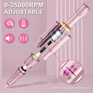 ENGERWALL Manicure Pedicure Set Elektrische Nagelfrees 35000rpm — miniatuur 6
