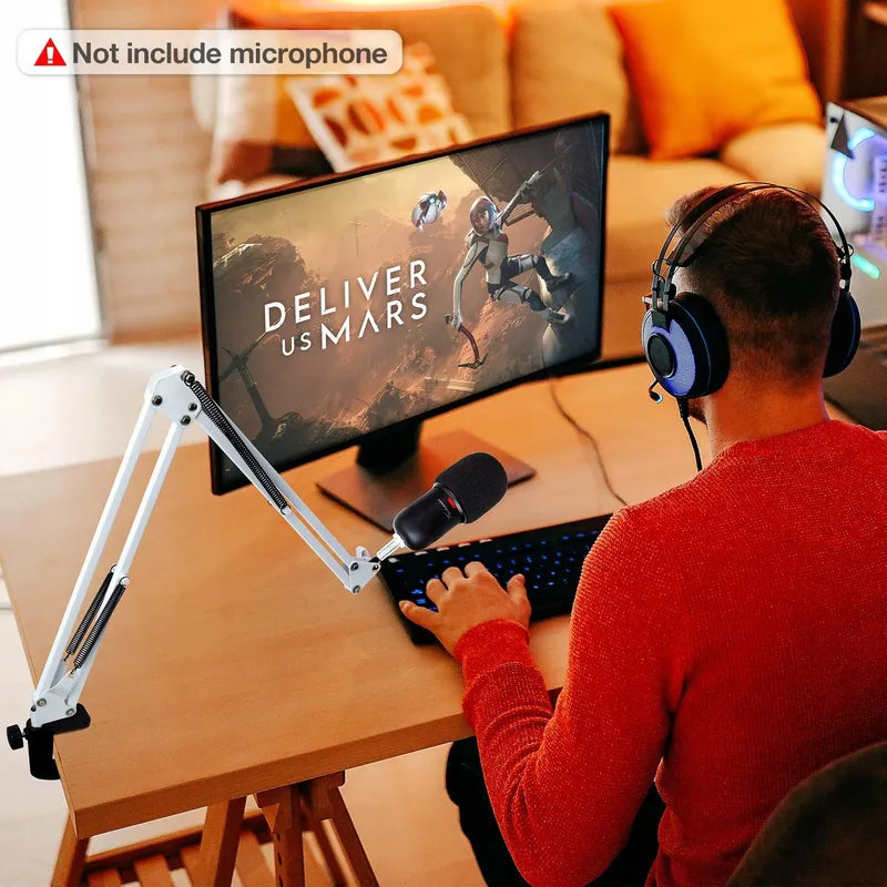 SUNMON Microfoonarm voor HyperX SoloCast Universeel Wit — foto 7