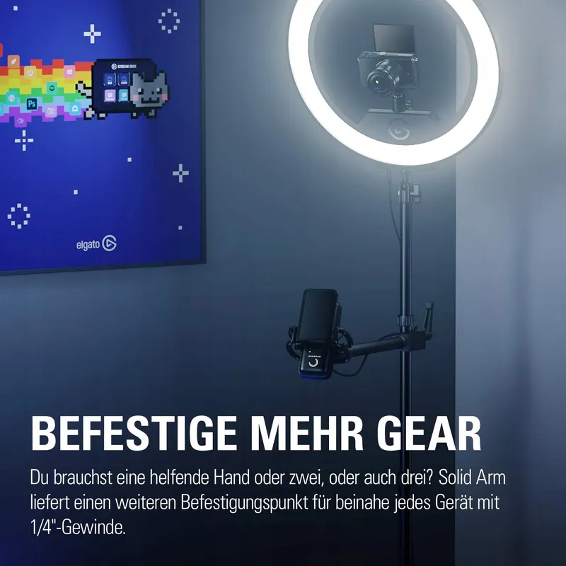 ELGATO Solid Arm Houder Verlichting Camera's Microfoons Streaming Studio — foto 7
