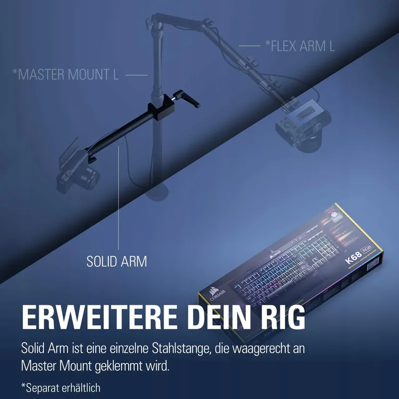 ELGATO Solid Arm Houder Verlichting Camera's Microfoons Streaming Studio — foto 6