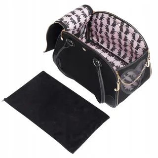 JUICY COUTURE Stijlvolle Zwarte Draagtas Kleine Honden en Katten — miniatuur 6